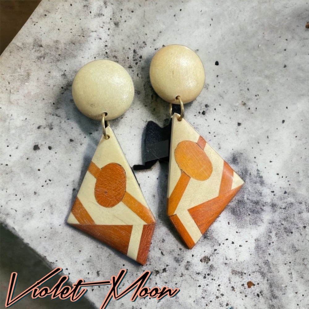 New! ☆ Balinese Handmade Neutral Colored Earring Set